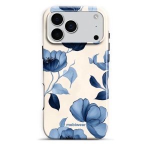 Odolný obal Mobiwear Elite Pro - Apple iPhone 17 Pro Max - EP73E Modrá krása květů