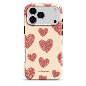 Odolný obal Mobiwear Elite Pro - Apple iPhone 17 Pro Max - EP93E Otisk srdce