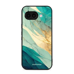 Lesklý kryt Mobiwear Glossy - Google Pixel 9A - G024G - Zlatavý a zelenkavý mramor