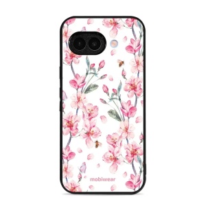 Lesklý kryt Mobiwear Glossy - Google Pixel 9A - G033G - Růžové květy