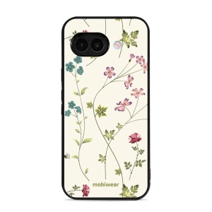 Lesklý kryt Mobiwear Glossy - Google Pixel 9A - G035G - Tenké rostlinky s květy
