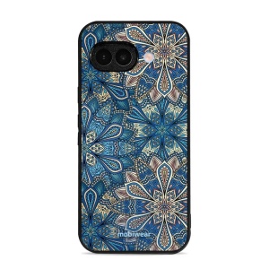 Lesklý kryt Mobiwear Glossy - Google Pixel 9A - G038G - Modré mandala květy