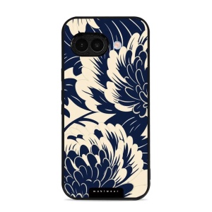 Lesklý kryt Mobiwear Glossy - Google Pixel 9A - GA40G Modré a béžové květy