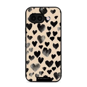 Lesklý kryt Mobiwear Glossy - Google Pixel 9A - GA51G Černá srdíčka