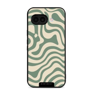 Lesklý kryt Mobiwear Glossy - Google Pixel 9A - GA57G Zelené a béžové zkrouceniny