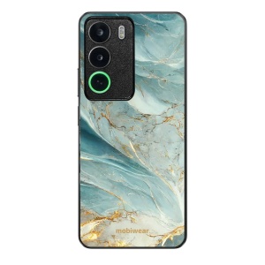 Lesklý kryt Mobiwear Glossy - Realme C71 - G022G Zelenkavý a zlatavý mramor