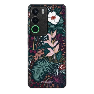 Lesklý kryt Mobiwear Glossy - Realme C71 - G043G - Temná flóra