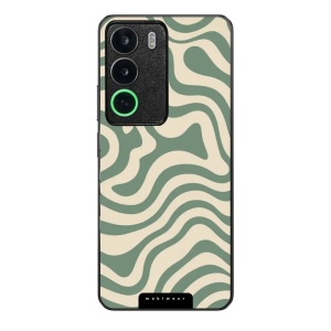 Lesklý kryt Mobiwear Glossy - Realme C71 - GA57G Zelené a béžové zkrouceniny