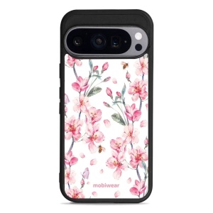Lesklý kryt Mobiwear Glossy - Google Pixel 9 - G033G - Růžové květy