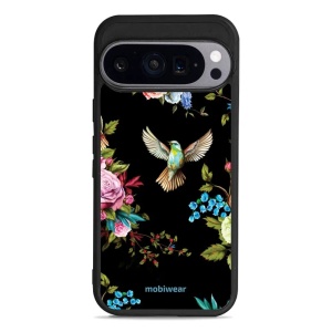 Lesklý kryt Mobiwear Glossy - Google Pixel 9 - G041G - Ptáček a květy