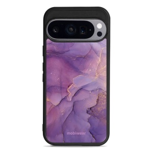 Lesklý kryt Mobiwear Glossy - Google Pixel 9 Pro - G050G - Fialový mramor - VÝPRODEJ
