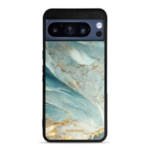 Lesklý kryt Mobiwear Glossy - Google Pixel 8 Pro - G022G Zelenkavý a zlatavý mramor