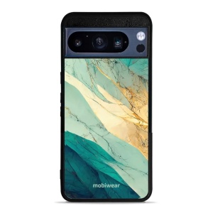Lesklý kryt Mobiwear Glossy - Google Pixel 8 Pro - G024G - Zlatavý a zelenkavý mramor