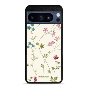 Lesklý kryt Mobiwear Glossy - Google Pixel 8 Pro - G035G - Tenké rostlinky s květy