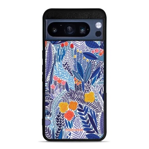 Lesklý kryt Mobiwear Glossy - Google Pixel 8 Pro - G037G - Modrá květena
