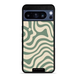 Lesklý kryt Mobiwear Glossy - Google Pixel 8 Pro - GA57G Zelené a béžové zkrouceniny
