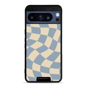 Lesklý kryt Mobiwear Glossy - Google Pixel 8 Pro - GA59G Modrá a béžová šachovnice