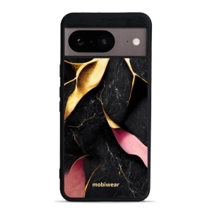 Lesklý kryt Mobiwear Glossy - Google Pixel 8 - G021G Černý a zlatavý mramor