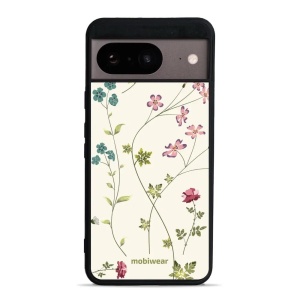 Lesklý kryt Mobiwear Glossy - Google Pixel 8 - G035G - Tenké rostlinky s květy