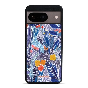 Lesklý kryt Mobiwear Glossy - Google Pixel 8 - G037G - Modrá květena
