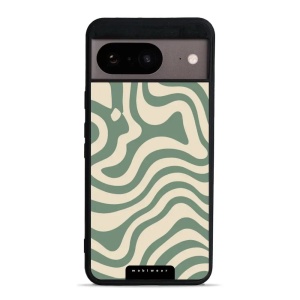 Lesklý kryt Mobiwear Glossy - Google Pixel 8 - GA57G Zelené a béžové zkrouceniny