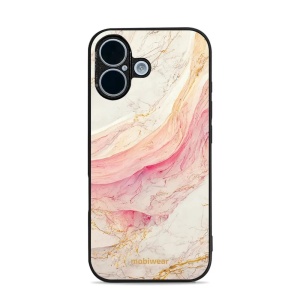 Lesklý kryt Mobiwear Glossy - Apple iPhone 17 - G027G - Růžový a zlatavý mramor
