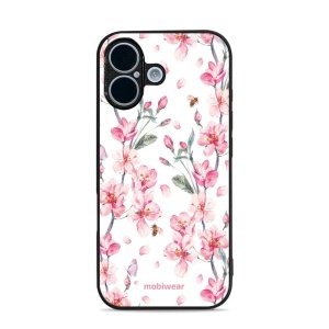 Lesklý kryt Mobiwear Glossy - Apple iPhone 17 - G033G - Růžové květy