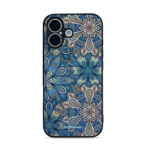 Lesklý kryt Mobiwear Glossy - Apple iPhone 17 - G038G - Modré mandala květy