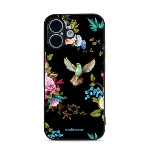 Lesklý kryt Mobiwear Glossy - Apple iPhone 17 - G041G - Ptáček a květy