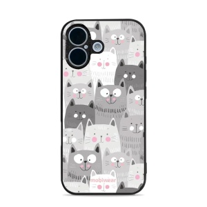 Lesklý kryt Mobiwear Glossy - Apple iPhone 17 - G045G - Kočičky