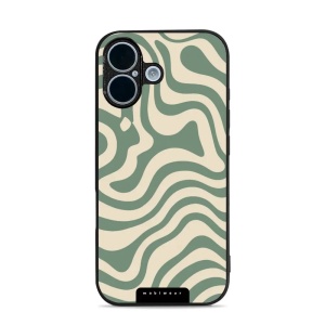 Lesklý kryt Mobiwear Glossy - Apple iPhone 17 - GA57G Zelené a béžové zkrouceniny