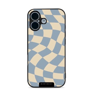 Lesklý kryt Mobiwear Glossy - Apple iPhone 17 - GA59G Modrá a béžová šachovnice
