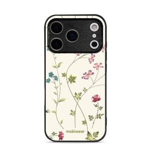 Lesklý kryt Mobiwear Glossy - Apple iPhone 17 Pro - G035G - Tenké rostlinky s květy