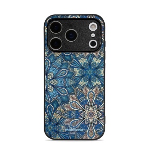 Lesklý kryt Mobiwear Glossy - Apple iPhone 17 Pro - G038G - Modré mandala květy