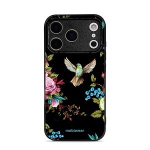 Lesklý kryt Mobiwear Glossy - Apple iPhone 17 Pro - G041G - Ptáček a květy