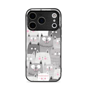 Lesklý kryt Mobiwear Glossy - Apple iPhone 17 Pro - G045G - Kočičky
