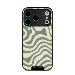 Lesklý kryt Mobiwear Glossy - Apple iPhone 17 Pro - GA57G Zelené a béžové zkrouceniny