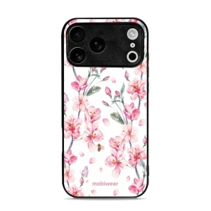Lesklý kryt Mobiwear Glossy - Apple iPhone 17 Pro Max - G033G - Růžové květy
