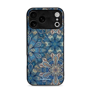 Lesklý kryt Mobiwear Glossy - Apple iPhone 17 Pro Max - G038G - Modré mandala květy
