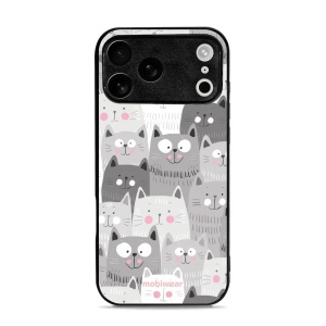 Lesklý kryt Mobiwear Glossy - Apple iPhone 17 Pro Max - G045G - Kočičky