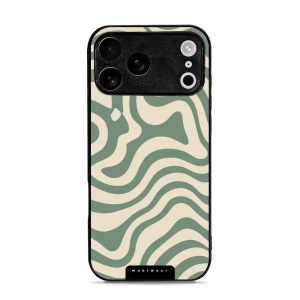 Lesklý kryt Mobiwear Glossy - Apple iPhone 17 Pro Max - GA57G Zelené a béžové zkrouceniny