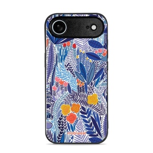 Lesklý kryt Mobiwear Glossy - Apple iPhone Air - G037G - Modrá květena