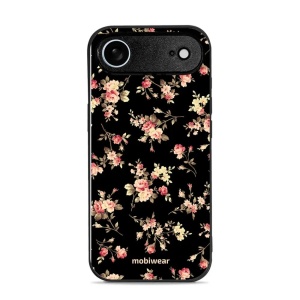 Lesklý kryt Mobiwear Glossy - Apple iPhone Air - G039G - Květy na černé