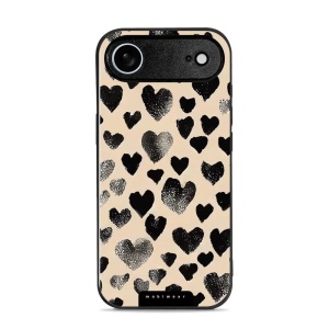 Lesklý kryt Mobiwear Glossy - Apple iPhone Air - GA51G Černá srdíčka