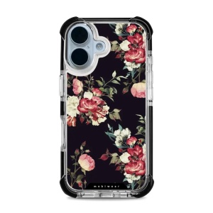 Odolný obal Mobiwear MagSafe Elite Bumper - Apple iPhone 17 - D003D Růže na černé