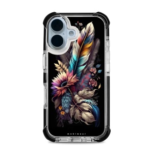 Odolný obal Mobiwear MagSafe Elite Bumper - Apple iPhone 17 – D011D Kytice s pírkem
