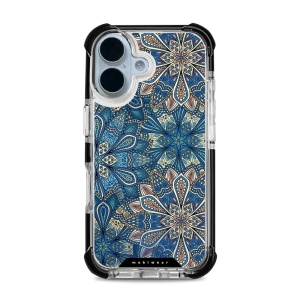 Odolný obal Mobiwear MagSafe Elite Bumper - Apple iPhone 17 - D015D Modré mandala květy