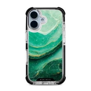 Odolný obal Mobiwear MagSafe Elite Bumper - Apple iPhone 17 - D017D Zelený mramor