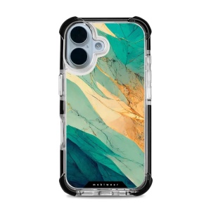 Odolný obal Mobiwear MagSafe Elite Bumper - Apple iPhone 17 - D018D Zlatavý a zelenkavý mramor