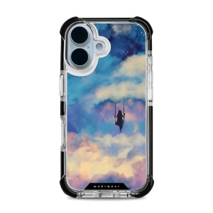 Odolný obal Mobiwear MagSafe Elite Bumper - Apple iPhone 17 - D021D Dívka na houpačce v oblacích